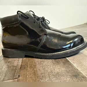 Thorogood Men’s Patent‎ Leather Uniform Dress Shoes Black 10.5M
